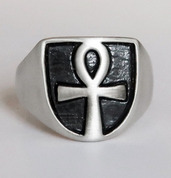 Sterling Silver Ankh Ring-Limited Edition-Ready to Ship-US Size 7.25