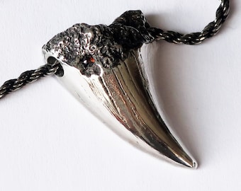 Silver & Diamond Sea Dragon Tooth Necklace_Ready to Ship