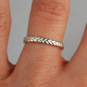 Sterling Silver Thin Braid Rings image 5