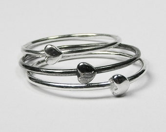 Silver Tiny Heart Ring