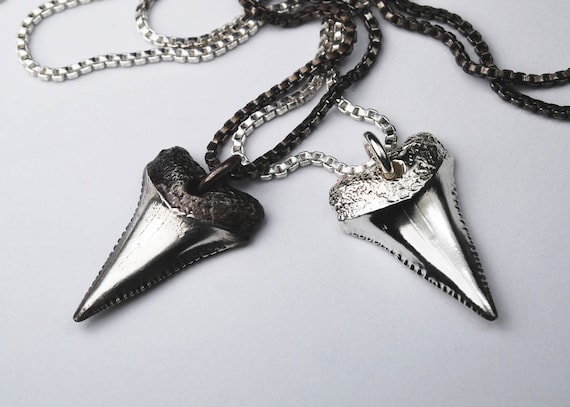 Shark Tooth Necklace Sterling Silver
