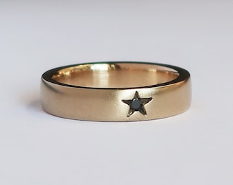 10k yellow Gold Little Star Ring-US size 3.75-Ready to Ship