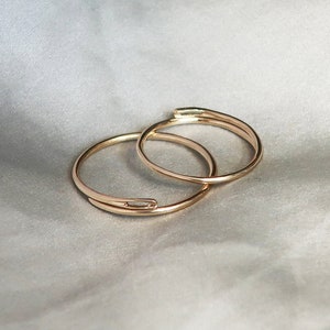 Solid gold thin needle ring image 6