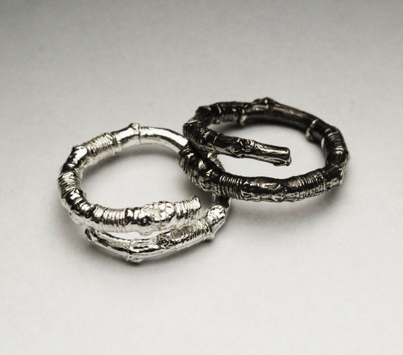 McCarren Park Sterling Silver Twig Ring -open wrap-