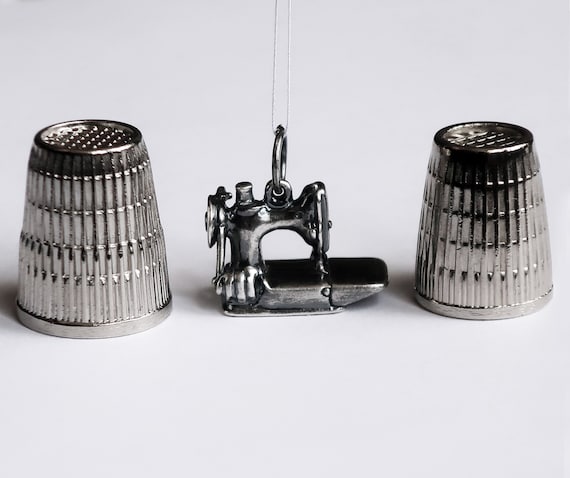 Sewing Machine Charm Solid Sterling Silver