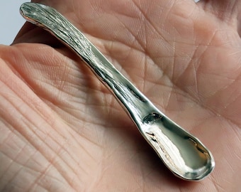 Small Spoon, Sterling Silver-for Salt or Spices. One of a kind.