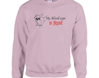 My Blood Type is Rose Classic Unisex Crewneck Sweatshirt