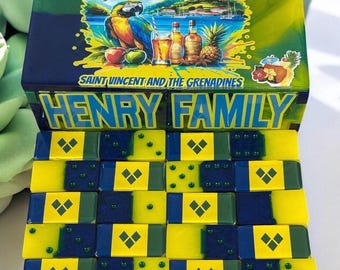 Custom Resin Flag Dominoes: Personalized Dominoes; Any Flag of your choice