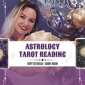Lecture de tarot astrologique, Lecture de cartes de tarot, Lecture de tarot à la même heure, Lecture psychique honnête, Tarot astro, Lecture détaillée astrologique
