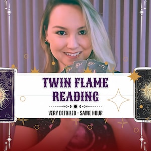 In-Depth Twin Flame Reading, Spiritual Soulmate Reading, Same Hour Ex Relationship Love Reading, Same Hour Fortune Teller Reading , Psychic