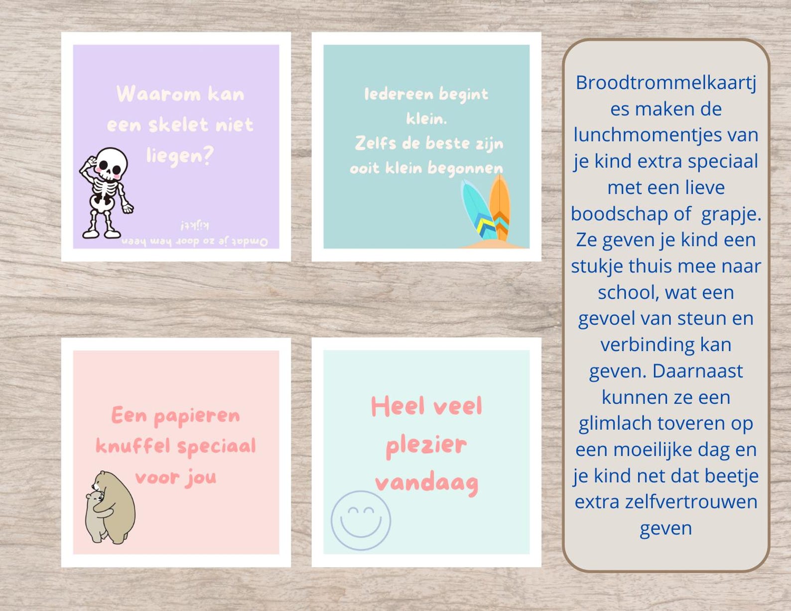 Dutch Lunchbox Notes for Kids With Sweet or Encouraging Message - Etsy
