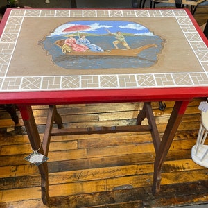 Vintage Furniture Hand Painted Side Table - Local Pick up/Delivery Only