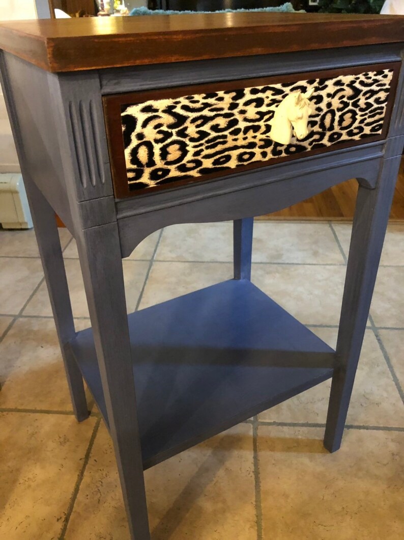 Vintage Furniture Hand Painted Side Table