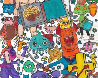Weird Art Prints - Collage Piece No. 3