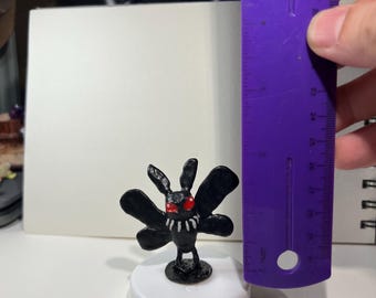 Handmade Mothman Polymer Clay Sculpture