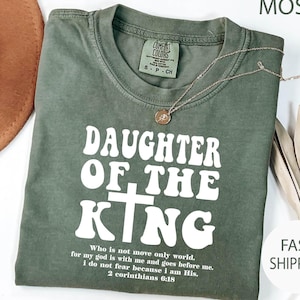 Daughter of the King Shirt, Religious Shirt, Child of God Shirt, Love Like Jesus Shirt, christian merch, Bible Verse , Christmas Gift