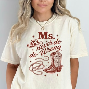 Comfort Colors® Ms Never Do No Wrong Wallen Shirt, Wallen Concert Tee, Wallen shirt, I&#39;m the Problem, Country Music Lyrics, Western Fan Gift