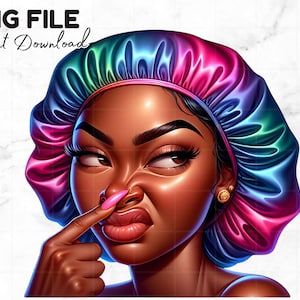 Funny Stink Face Png Black Girl Clipart Sassy Stink Face Sarcasme Respect Respectly Stink Melanine Black Women Sublimatie Digitale Download