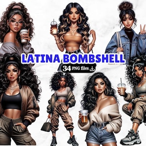 34 latine boss ragazze png bundle bomba sexy motivazionale potenziamento boss ragazze amore per se stessi ragazza forte citazioni ispiratrici boss