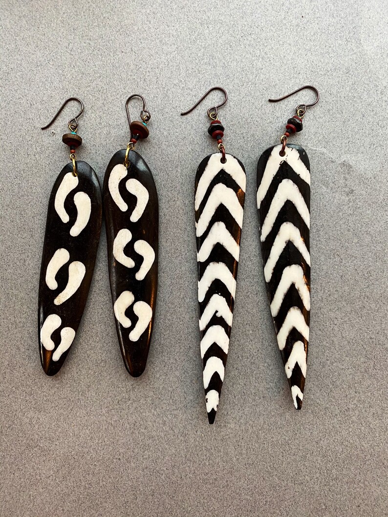Batik Bone earrings
