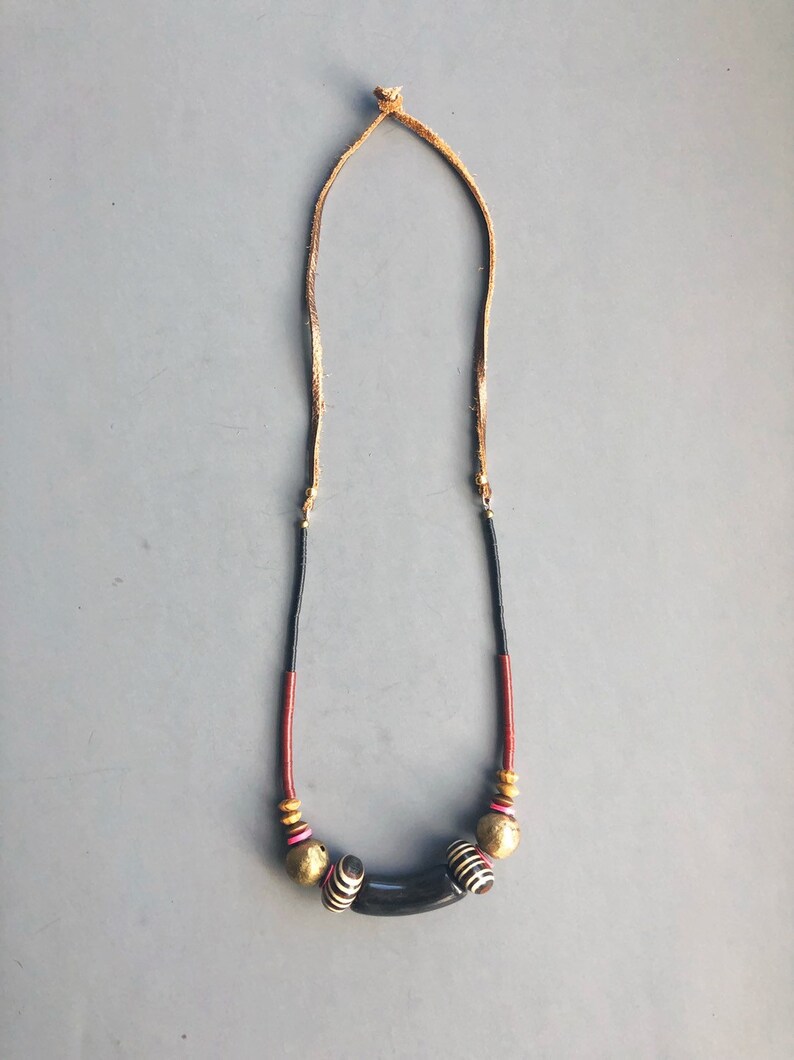 Swahili Horn Necklace Etsy