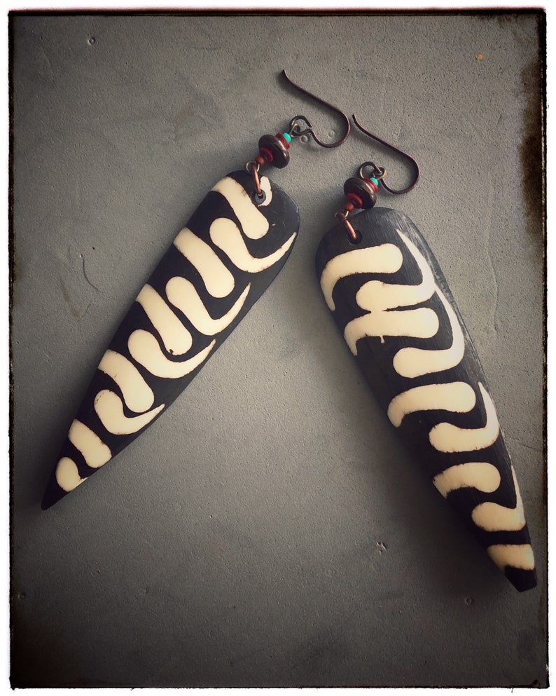 Batik Bone earrings