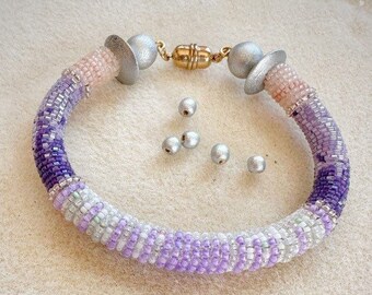 Lilac and Pink Bracelet