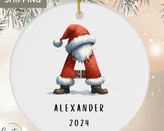 Custom Name Ornament Personalized Ornament Name Christmas Letter Name Ornament Monogram Ornament Personalized Letter Name Ornament