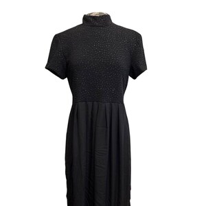 Vintage 80s Jessica Howard Sequin Midi Dress: Retro Party Goth Size 14 -  Etsy