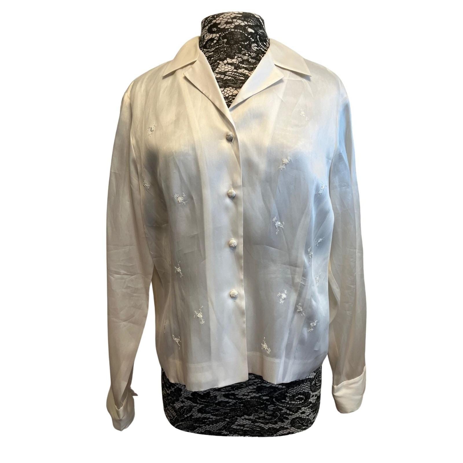 80s Silk Blouse - Etsy