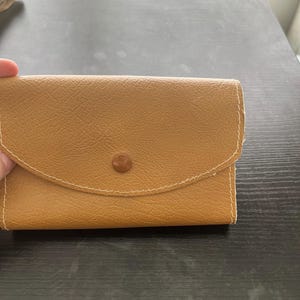Vintage leather trifold wallet