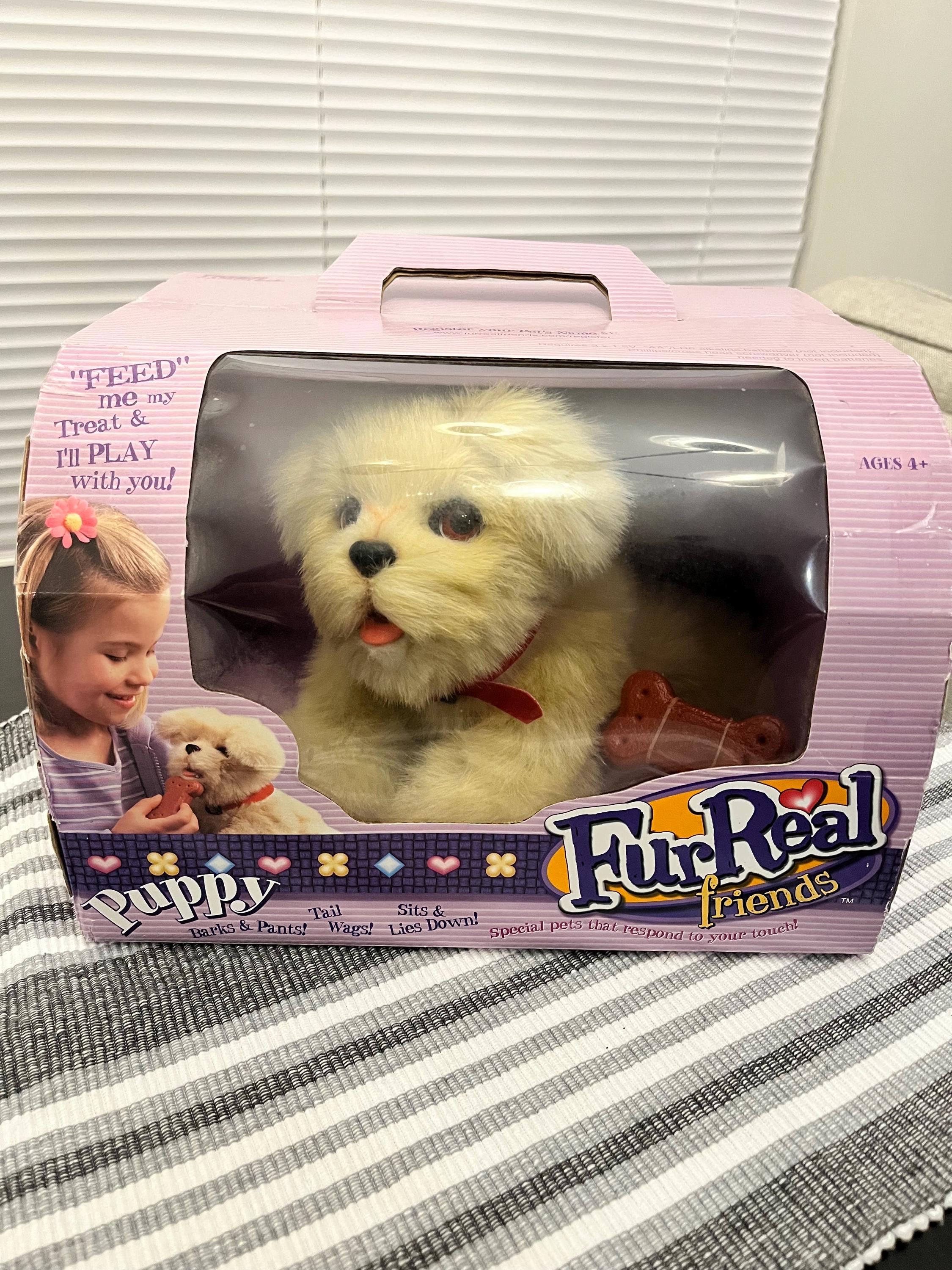 Very Rare 2003 Fur Real Friends Bobby Puppy Tiger Hasbro