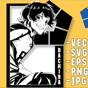 Blue lock Meguru Bachira U-20 SVG