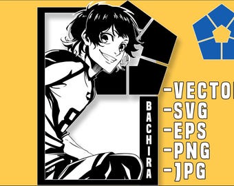 Blue lock Meguru Bachira U-20 SVG