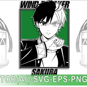 Wind Breaker Haruka Sakura Vector SVG