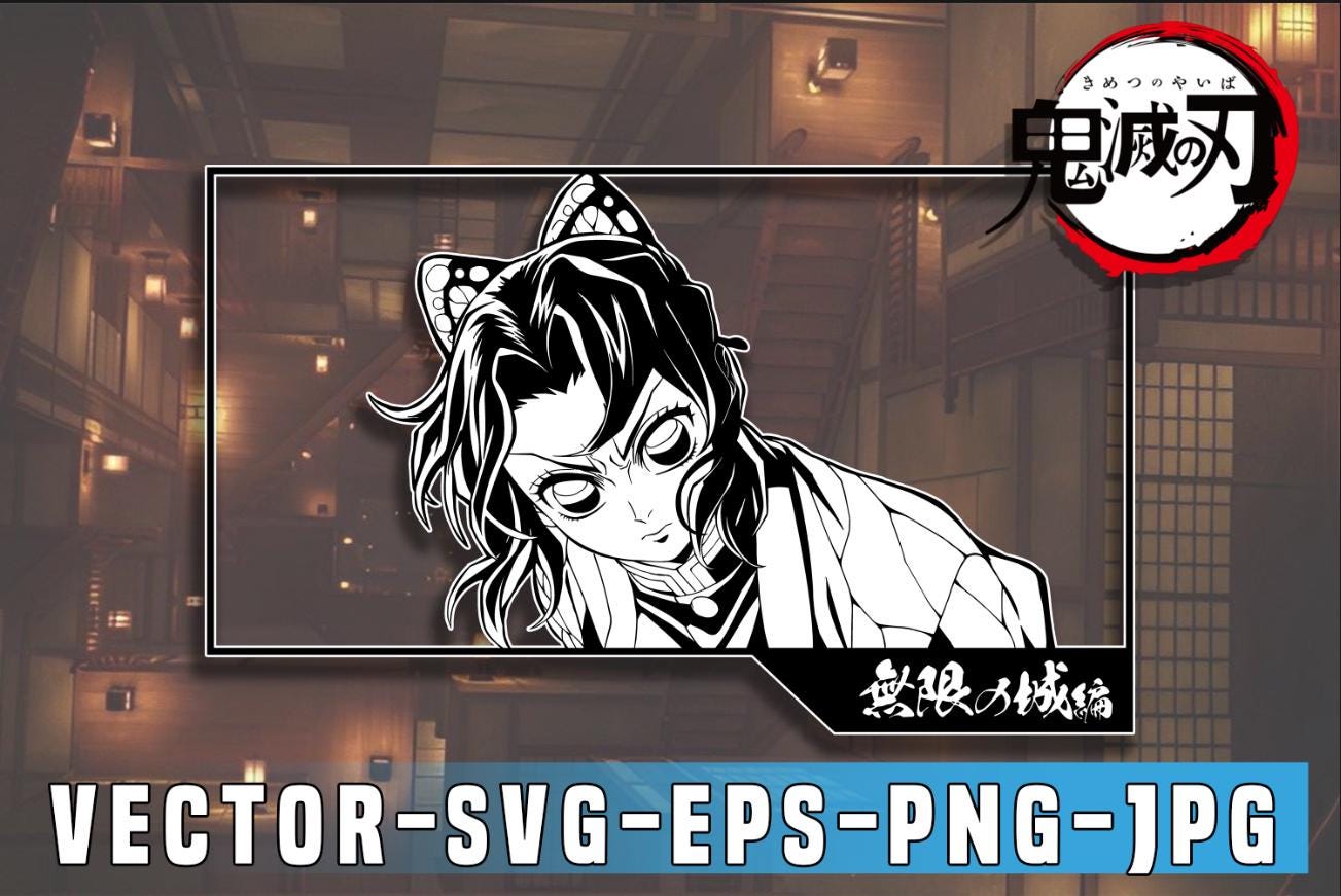 Infinity Castle Shinobu Kocho Svg Etsy