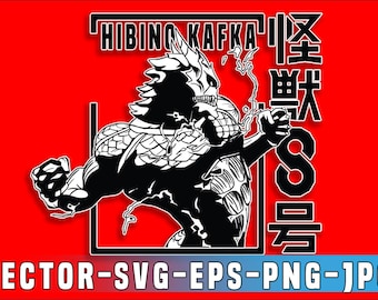 Kaiju No. 8 Kafka Monster Sweeper Logo as SVG – Digital Download