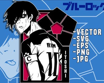 Bloqueio azul Itoshi Rin U-20 SVG
