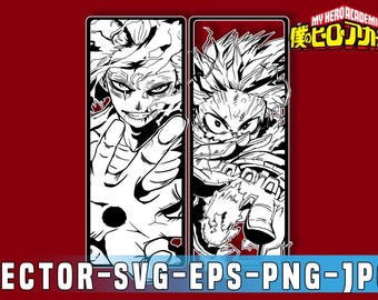 MHA Izuku Midoriya vs Tomura Shigaraki 2 SVG