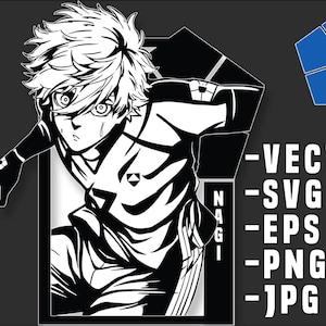 Blue lock Nagi Seishiro U-20 SVG