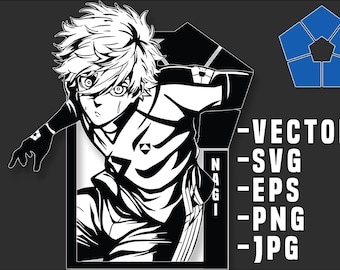 Cadenas bleu Nagi Seishiro U-20 SVG