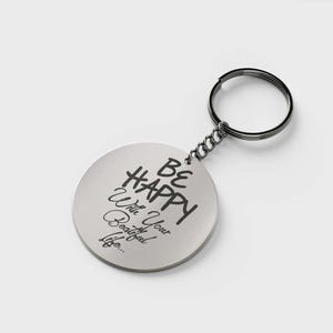 Custom Engraved Keychain | Personalized Stainless Steel Key Chain with Custom Text | Unique Gift for Him or Her