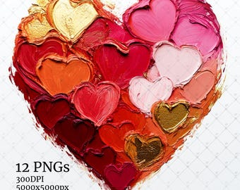 Valentine Heart Brushstroke png, Valentine png, Valentines day Png, Valentine PNG designs, Valentines Day Heart
