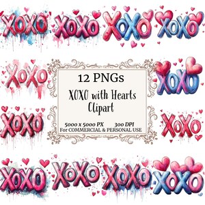 XOXO Png ,valentine Clipart, Valentines Day Png, Valentine PNG Designs ...