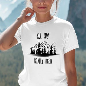 Outdoor T-Shirt | Hiking Shirt | Mountain Forest Shirt | Nature Lover Tee