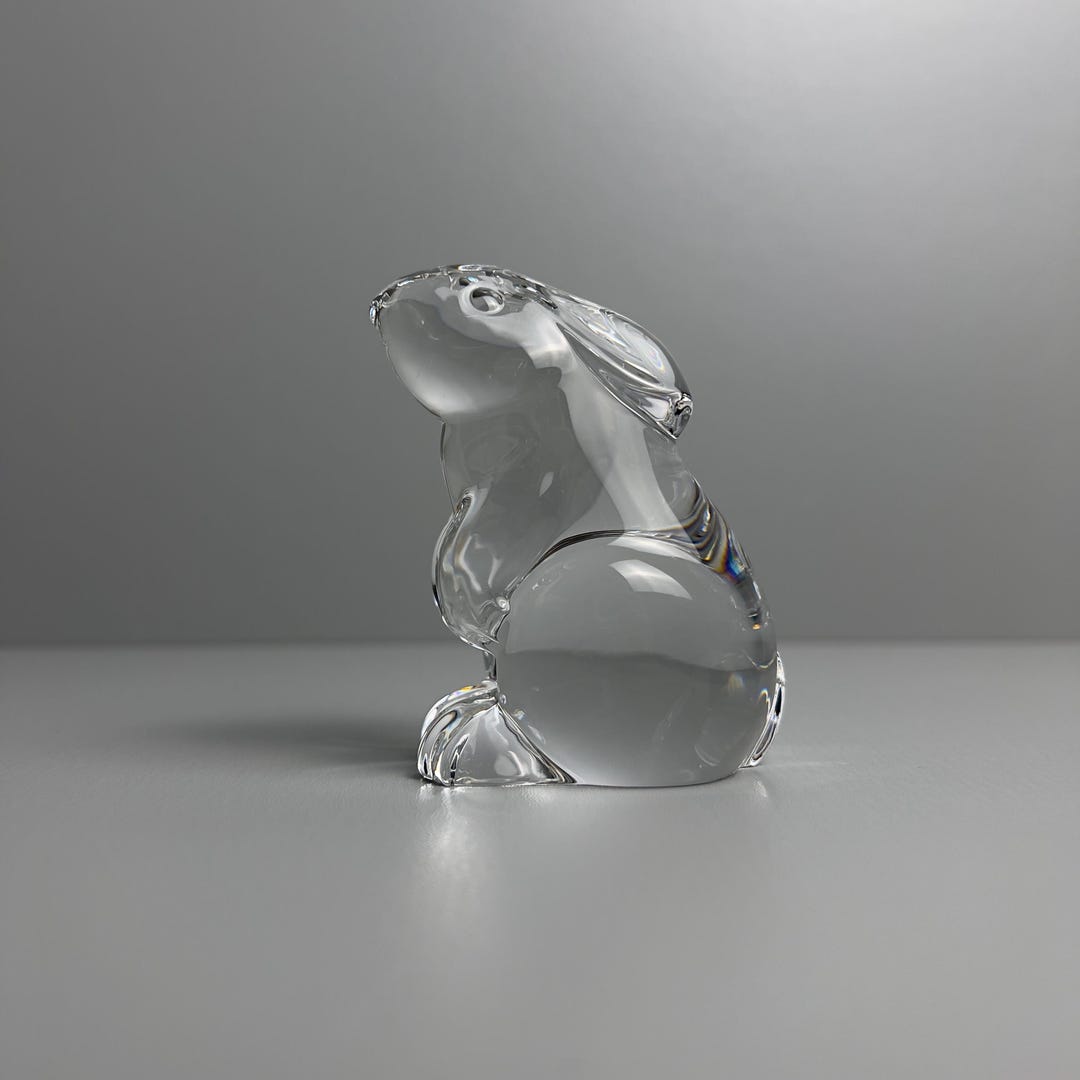 Baccarat Crystal Rabbit Bunny Figurine Hand Cooler France - Etsy
