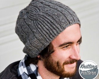 Knitting Pattern for Men's Hat - Bartek