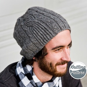 Knitting Pattern for Men's Hat Bartek image 1