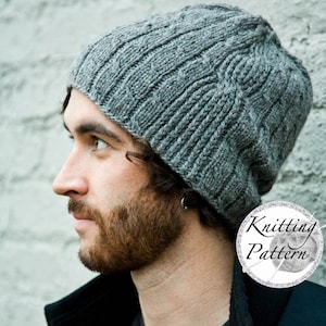 Knitting Pattern for Men's Hat - Bartek