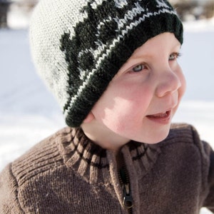 Knitting Pattern for Boy's Train Hat Captain Caboose image 3